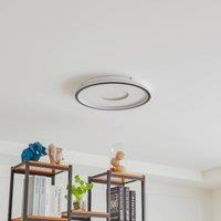Lindby LED ceiling light Edenia, black/white, CCT, 51 cm