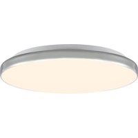 Lindby LED ceiling light Silvryn chrome/white plastic 3000K