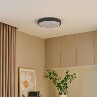 Lindby Smart LED ceiling lamp Elmor 39 cm grey RGB CCT