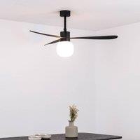 FARO BARCELONA Amelia Ball ceiling fan, LED light, black