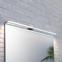 MCJ Triga IP44 LED mirror light, chrome, 80cm, 4,000K