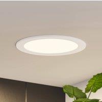 Prios LED recessed light Cadance, white, 22 cm, set of 10, CCT