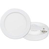 Prios LED ceiling light Edwina, white, 23 cm, set of 10