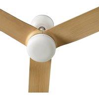 FARO BARCELONA Punt M ceiling fan, DC, white/light wood