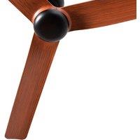 FARO BARCELONA Punt M ceiling fan DC LED black/dark wood