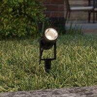 Lucande Galina outdoor spotlights, set of 4, ground spike, plug