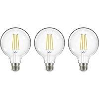 Arcchio LED bulb filament, E27, G95, 3.8W, 2700K, 806lm, 3pcs