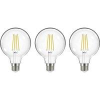 Arcchio LED bulb filament, E27, G95, 3.8W, 3000K, 806lm, 3pcs