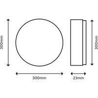 Philips SuperSlim LED IP44 2,700K 29.5cm white