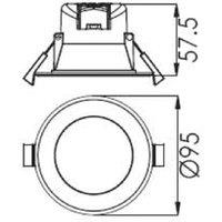 Deko-Light Acrux LED recessed ceiling light, 9 cm, black, CCT