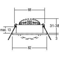 Deko-Light Dione LED recessed downlight, 4,000 K, silver grey