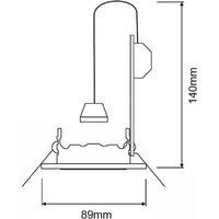Deko-Light Ceiling recessed ring GU10 without bulb, aluminium