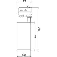 Deko-Light Lucea LED track spotlight, 3-phase, 20W, white