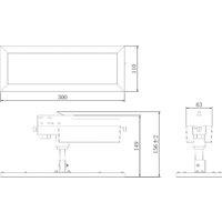 Deko-Light LED panel TRACK LIGHT, white, 3-phase, 3,000 K, on/off