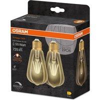 OSRAM 1906 E27 6.5W LED ST64 dimmable 824 gold 2-pack