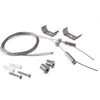 Deko-Light Cable suspension, adjustable for Tri Proof, set of 2