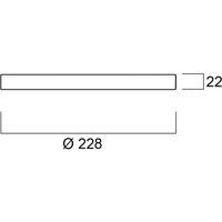 Sylvania Ring aperture for Start 5in1, matt black, 22.8 cm