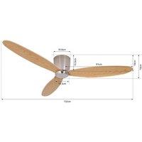 Beacon Lighting Beacon ceiling fan Airfusion Radar teak 132 cm quiet