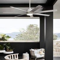 Beacon Lighting Beacon ceiling fan with light Atlanta white 142 cm quiet