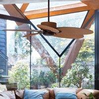 Beacon Lighting Beacon ceiling fan Fijian II, brown, 132 cm, quiet