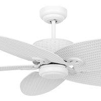 Beacon Lighting Beacon ceiling fan Fijian II, white, 132 cm, quiet