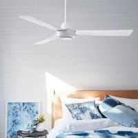Beacon Lighting Beacon ceiling fan Bayside Calypso white 122 cm quiet