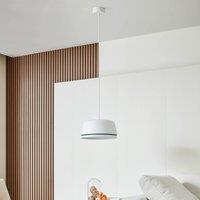 Lucande LED pendant light Faelinor, white, aluminium, 35 cm