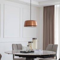 Lucande LED hanging light Faelinor, copper, aluminium, 35 cm