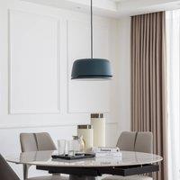 Lucande LED pendant light Faelinor, blue, aluminium, 35 cm