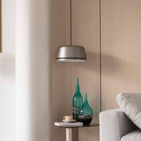 Lucande LED pendant light Faelinor, grey, aluminium, 35 cm
