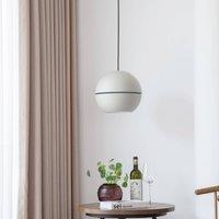 Lucande Calantha pendant light, grey, aluminium, 30 cm