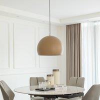 Lucande LED pendant light Lythara, brown, 50 cm, aluminium