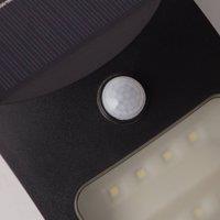 Searchlight LED solar wall light 67420BK-PIR, motion detector