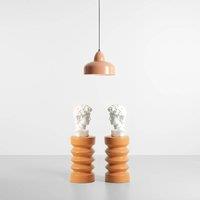 ALDEX Mille pendant light, 1-bulb, coral