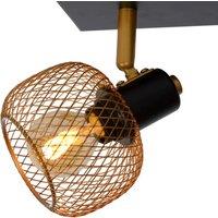 Lucide Maren downlight, 2-bulb, matt gold