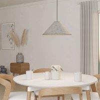 EGLO Alsager pendant light, felt lampshade, cone