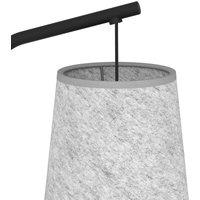EGLO Alsager floor lamp with a felt lampshade