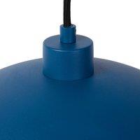 Lucide Siemon pendant light made of steel, 40 cm, blue