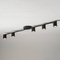 SIGMA Sky ceiling spotlight, 5-bulb, black