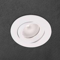 ORION Choice recessed spot, aluminium pivotable, white
