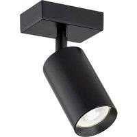 Argon Ceiling spotlight Sado black steel adjustable 1-bulb angular