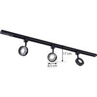 Prios Jardani single-circuit track lighting system 3-bulb black