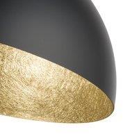 SIGMA Sfera ceiling light, 50 cm, black/gold