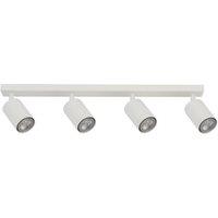 SIGMA Zoom ceiling spotlight, 4-bulb, white, metal, GU10