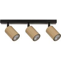 SIGMA Ceiling spotlight Zoom, 3-bulb, black/gold