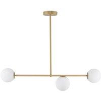 SIGMA Gama ceiling light, 3-bulb, gold
