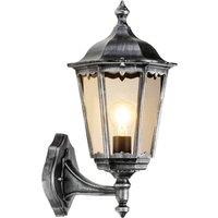 LCD 1110 outdoor wall standing lantern black-silver