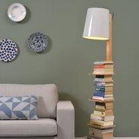 ITS ABOUT ROMI IT'S ABOUT ROMI Cambridge floor lamp, wood/white