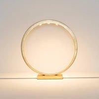 Hollnder Asterisco LED table lamp ring design gold dimmer