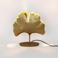 Hollnder Ginkgo table lamp, gold, 36 34 cm